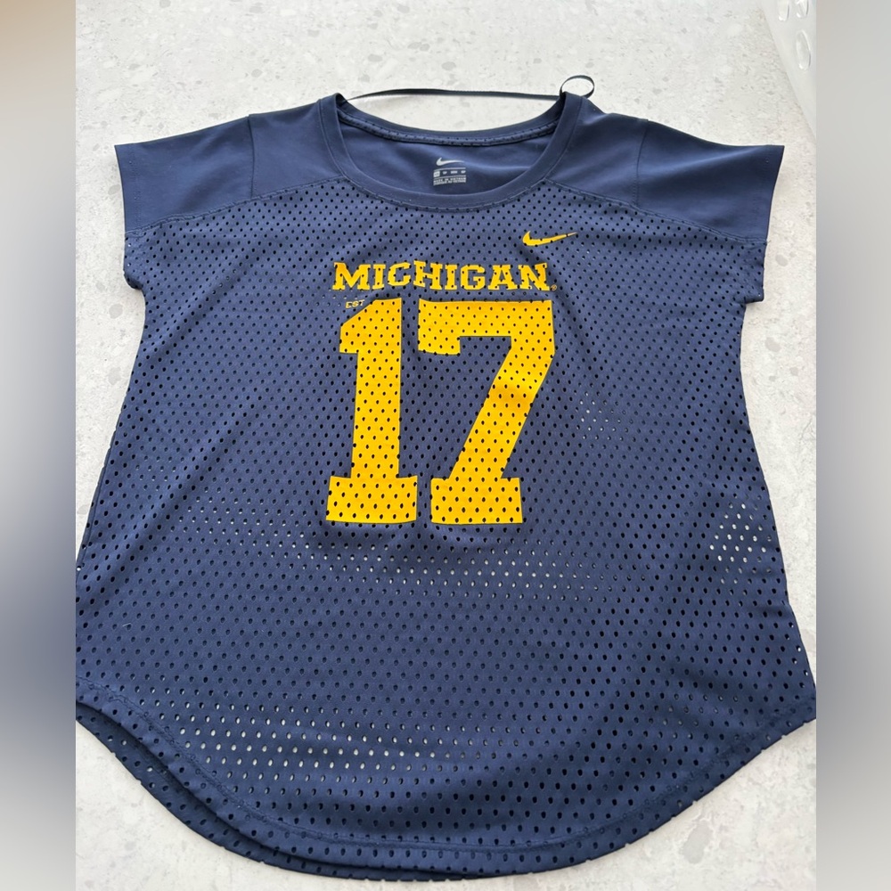 Nike Women's University of Michigan Jersey Top